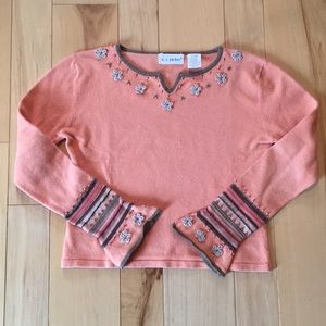 K. C. Parker Sweater - peach - 10/12
